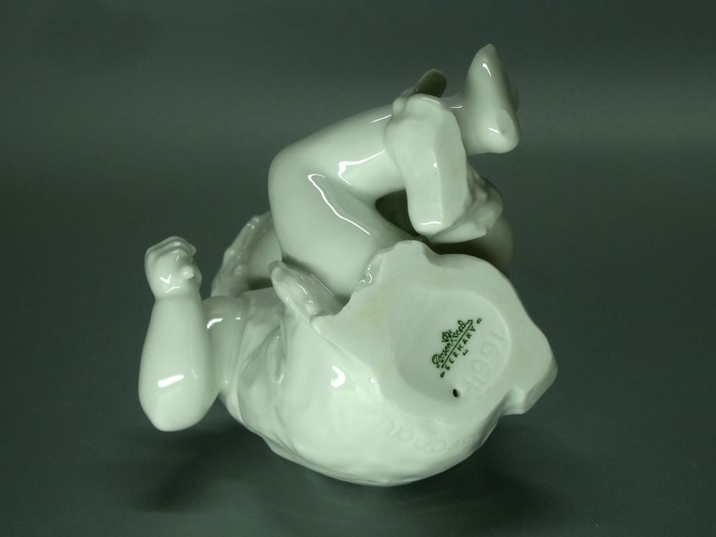 Vintage Girl Breakfast Porcelain Figurine Original Rosenthal Germany 20th Art Sculpture Dec #Rr13