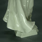 Antique Playing Lady Porcelain Figurine Original Hutschenreuther Germany 20th Art Statue Dec #Rr163