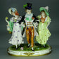 Vintage Party Walk Porcelain Figurine Original Kister Alsbach Germany 20th Art Statue Dec #Rr102