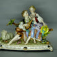 Antique Shepherd & Shepherdess Porcelain Figurine Original Muller&Co Germany 20th Art Statue Dec #Rr39