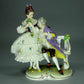 Antique Love Couple Porcelain Figurine Original Muller&Co Germany 20th Art Statue Dec #Rr168