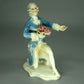 Antique Bouquet Of Roses Porcelain Figurine Original KARL ENS Germany 20th Art Statue Dec #Rr207