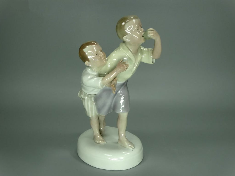 Vintage One For Two Porcelain Figurine Original Behschezer (Plaue) Germany 20th Art Statue Dec #Rr164