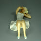 Vintage Ballerina Lady Porcelain Figurine Original Schaubach Kunst Germany 20th Art Statue Dec #Rr119