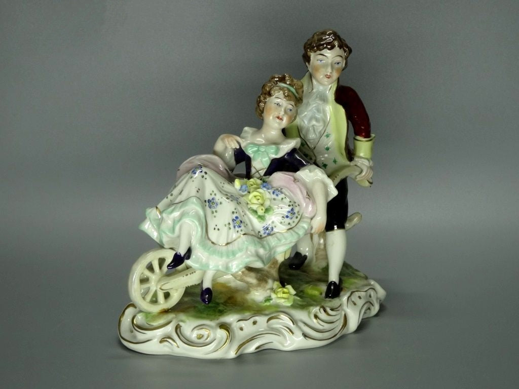 Vintage Children Pranks Porcelain Figurine Original Kister Alsbach Germany 20th Art Statue Dec #Rr57