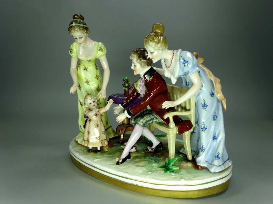 Antique Daddy Has Arrived Porcelain Figurine Original Kister Alsbach Germany 20th Art Statue Dec #Rr211