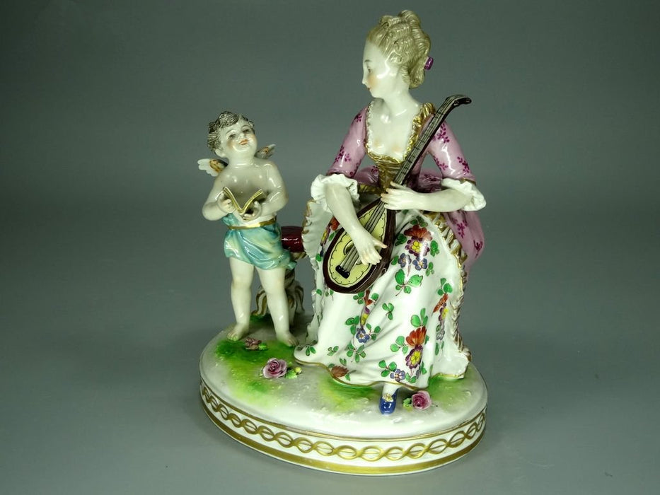 Antique Inspiration Porcelain Figurine Original GOTHA Germany 18th Art Statue Dec #Rr176
