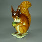 Vintage Squirrel Porcelain Figurine Original Hutschenreuther Germany 20th Art Statue Dec #Rr206