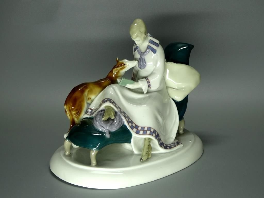 Antique Midday Rest Porcelain Figurine Original Wilhelms Feld Germany 20th Art Statue Dec #Rr60