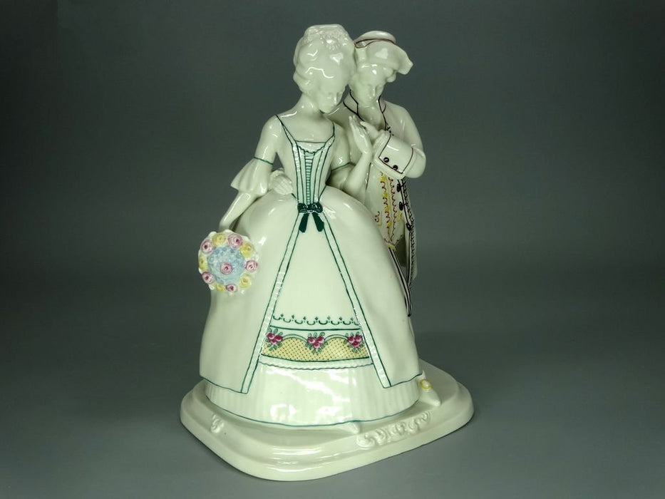 Antique Love Couple Porcelain Figurine Original Kister Alsbach Germany 20th Art Statue Dec #Rr214