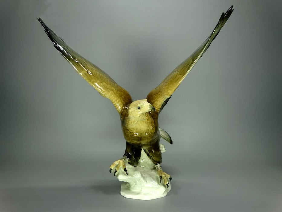 Antique Eagle Porcelain Figurine Original Hutschenreuther Germany 20th Art Statue Dec #Rr192
