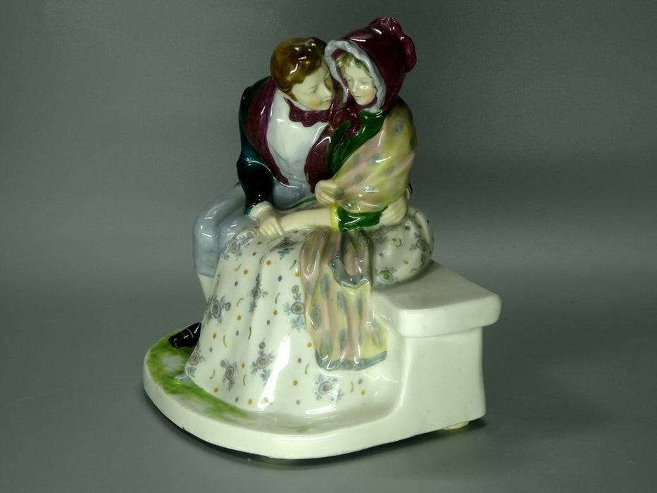 Antique Love Story Porcelain Figurine Original KARL ENS Germany 20th Art Statue Dec #Rr139