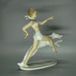 Vintage Running With Greyhound Porcelain Figurine Original Wallendorf Germany 20th Art Statue Dec #Rr55