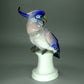 Antique Blue Cockatoo Porcelain Figurine Original KARL ENS Germany 20th Art Statue Dec #Rr101