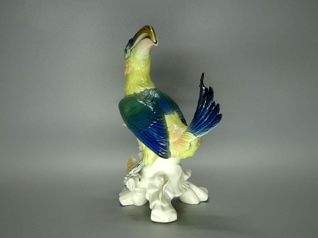 Vintage Toucan Porcelain Figurine Original KARL ENS Germany 20th Art Statue Dec #Rr151