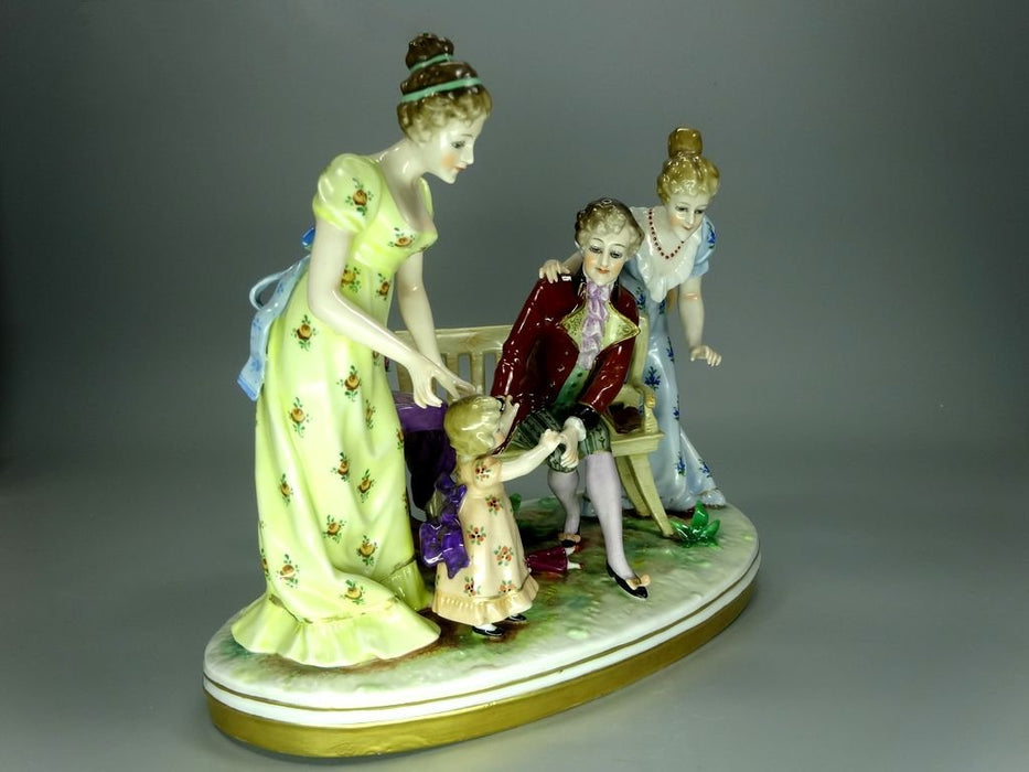 Antique Daddy Has Arrived Porcelain Figurine Original Kister Alsbach Germany 20th Art Statue Dec #Rr211