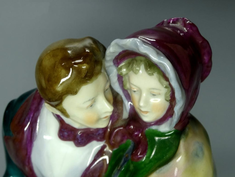 Antique Love Story Porcelain Figurine Original KARL ENS Germany 20th Art Statue Dec #Rr139