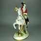 Antique Lady Hunters Porcelain Figurine Original Volkstedt Germany 19th Art Statue Dec #Rr167