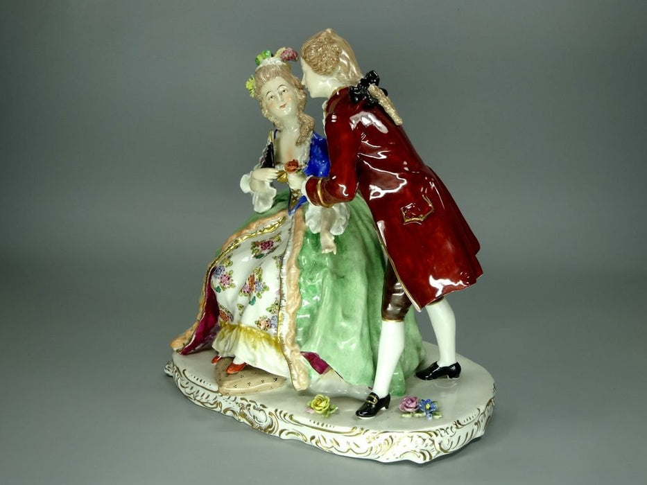 Antique Visit Porcelain Figurine Original Ernst Bohne & Söhne Germany 20th Art Statue Dec #Rr97