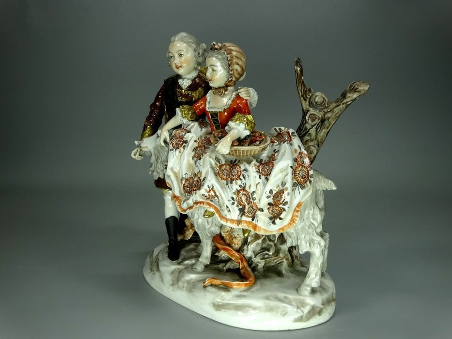 Vintage Joy Ride Porcelain Figurine Original Unterweissbach Germany 20th Art Statue Dec #Rr194