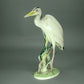 Vintage Heron Bird Porcelain Figurine Original Hutschenreuther Germany 20th Art Statue Dec #Rr70