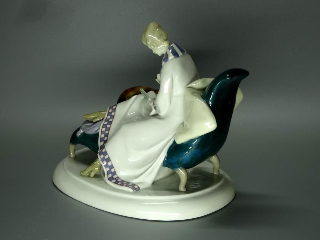 Antique Midday Rest Porcelain Figurine Original Wilhelms Feld Germany 20th Art Statue Dec #Rr60