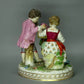 Antique Flowers Seller Porcelain Figurine Original Potschappel Germany 20th Art Statue Dec #Rr37