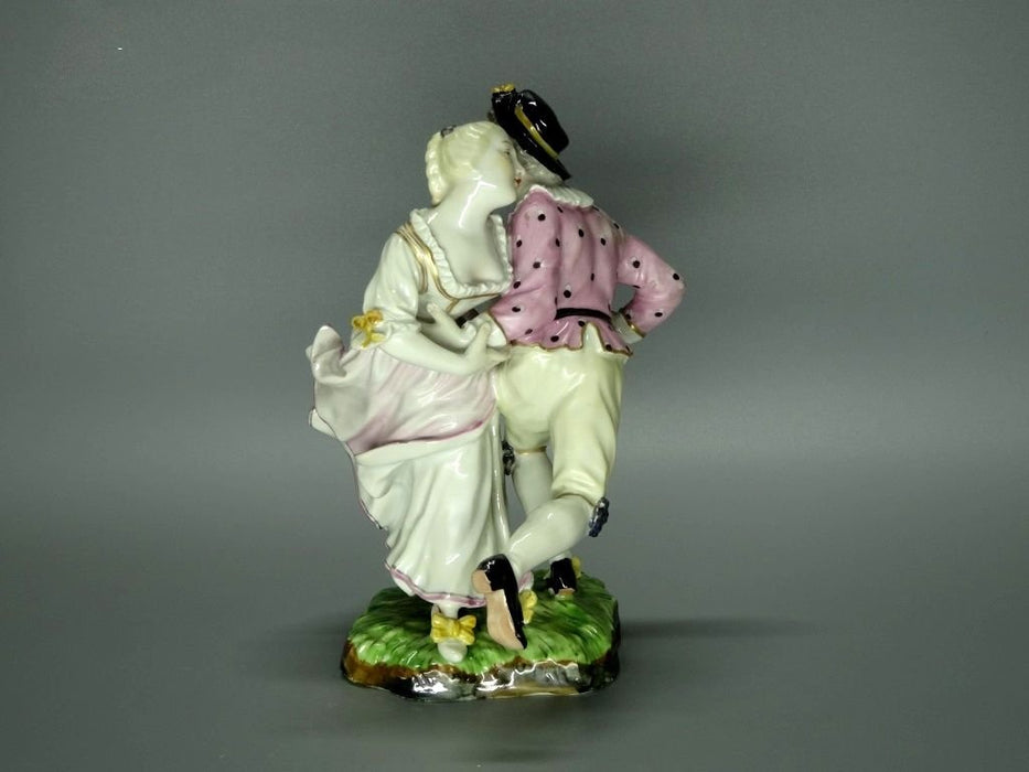 Antique Happy Dance Porcelain Figurine Original Hochst Germany 19th Art Statue Dec #Rr86