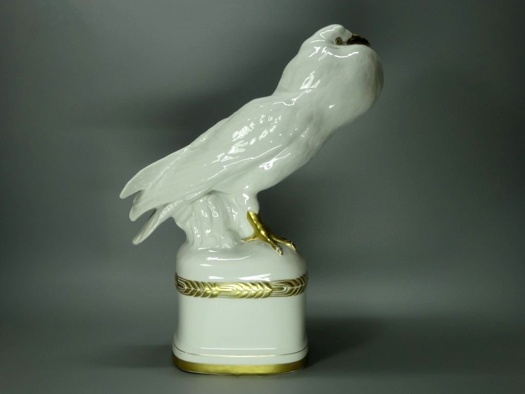 Antique White Dove Porcelain Figurine Original Heinrich&Co Germany 20th Art Statue Dec #Rr33