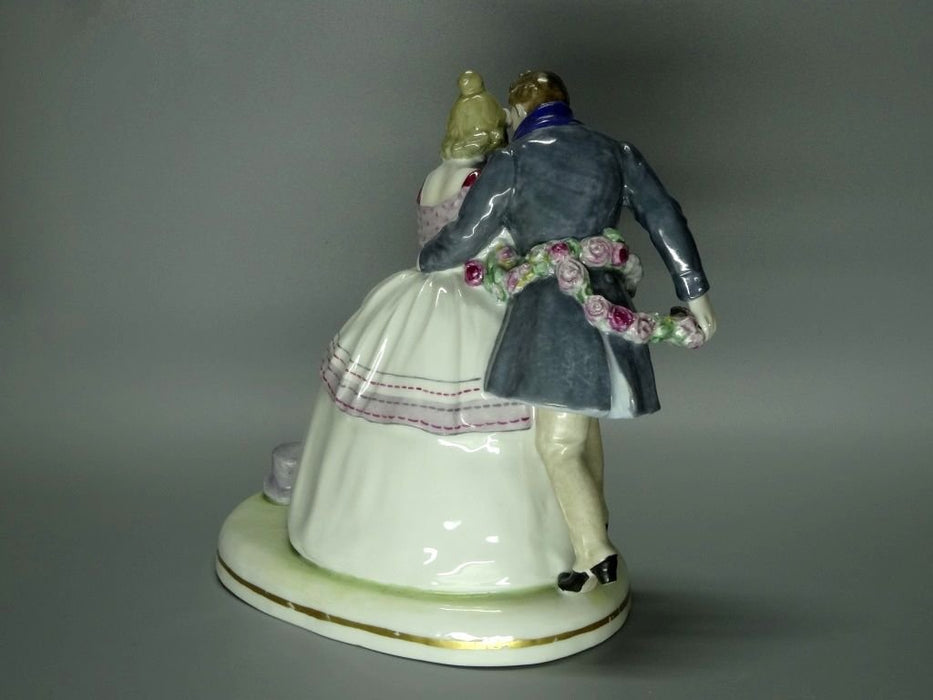 Antique Proximity Love Porcelain Figurine Original Ernst Bohne & Söhne Germany 20th Art Statue Dec #Rr45