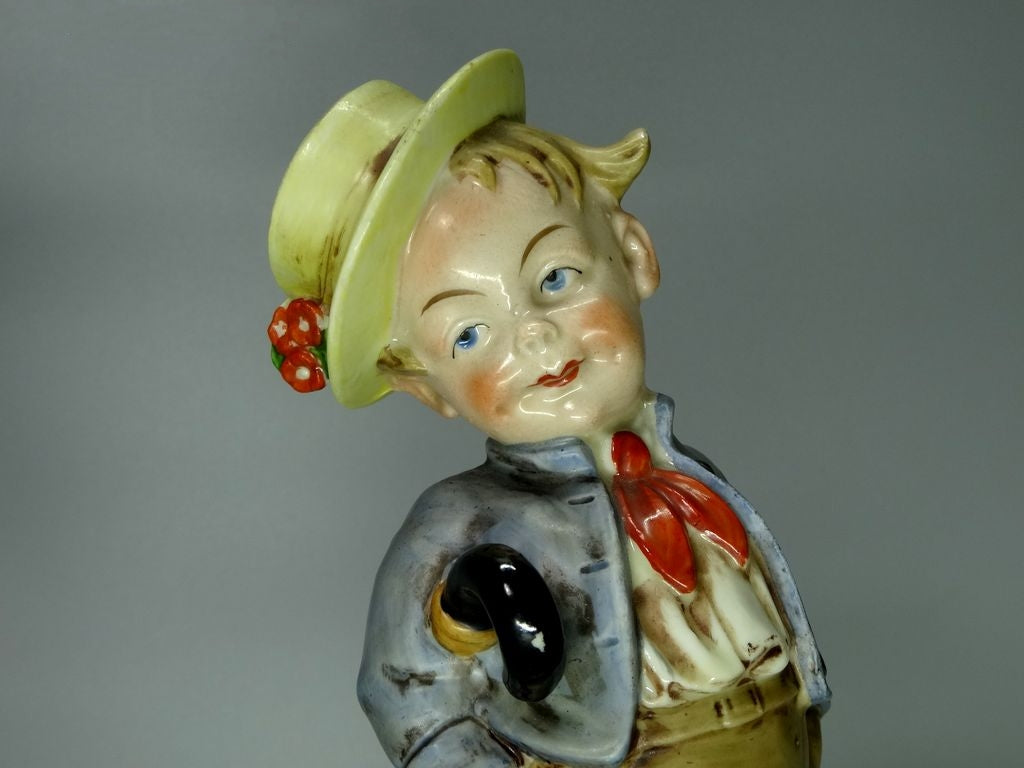 Vintage Jolly Guys Porcelain Figurine Original Lippelsdorf Germany 20th Art Sculpture Dec #Rr12