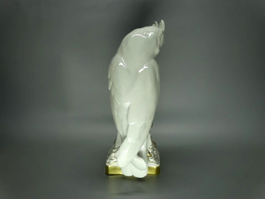 Antique White Owl Porcelain Figurine Original Hutschenreuther Germany 20th Art Statue Dec #Rr43