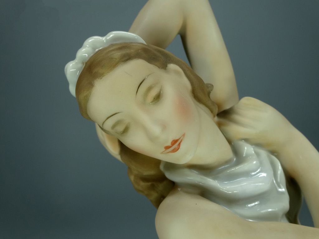 Vintage Dance lady Porcelain Figurine Original Rosenthal Germany 20th Art Statue Dec #Rr114