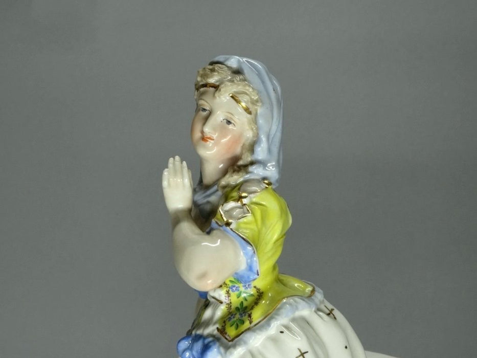 Antique Love Meeting Porcelain Figurine Original Sitzendorf Germany 20th Art Statue Dec #Rr107