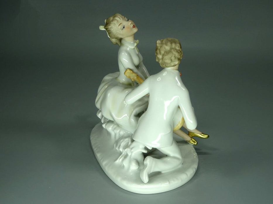 Vintage First Love Porcelain Figurine Original Wallendorf Germany 20th Art Statue Dec #Rr108