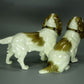 Antique Pair Of Spaniels Porcelain Figurine Original Hutschenreuther Germany 20th Art Statue Dec #Rr180