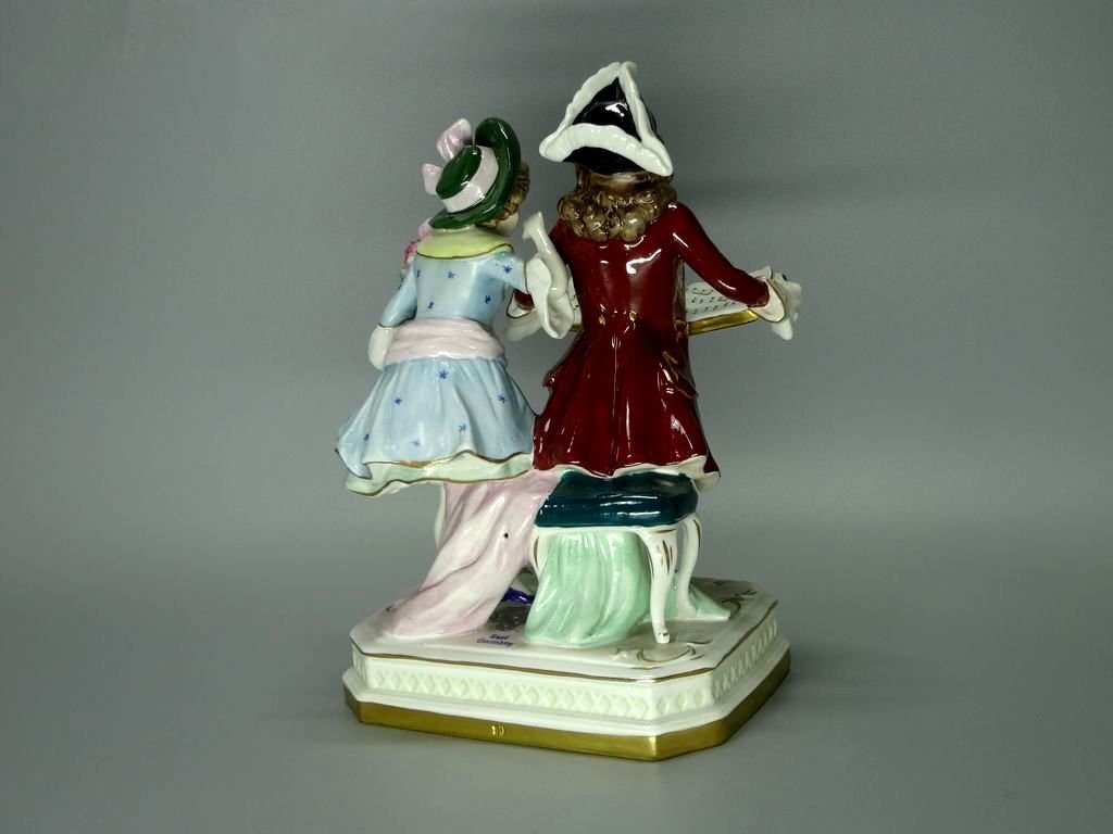 Vintage Students Porcelain Figurine Original Kister Alsbach Germany 20th Art Statue Dec #Rr147