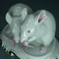 Antique White Mice Porcelain Figurine Original Rosenthal Germany 20th Art Statue Dec #Rr200