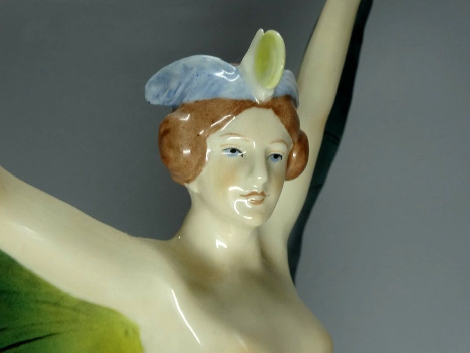 Antique Butterfly Girl Porcelain Figurine Original KARL ENS Germany 20th Art Statue Dec #Rr51