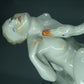 Vintage Love Porcelain Figurine Original Herend Hungary 20th Art Statue Dec #Rr106