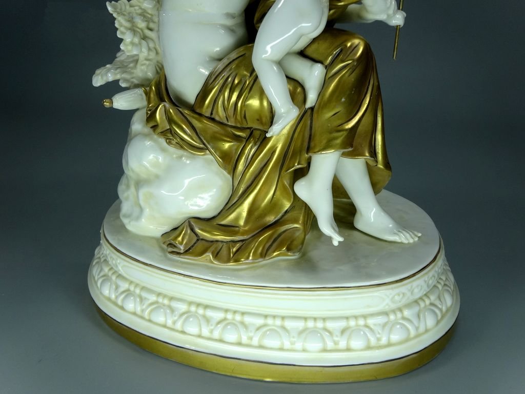Antique Venus & Cupid Porcelain Figurine Original Kister Alsbach Germany 20th Art Statue Dec #Rr210