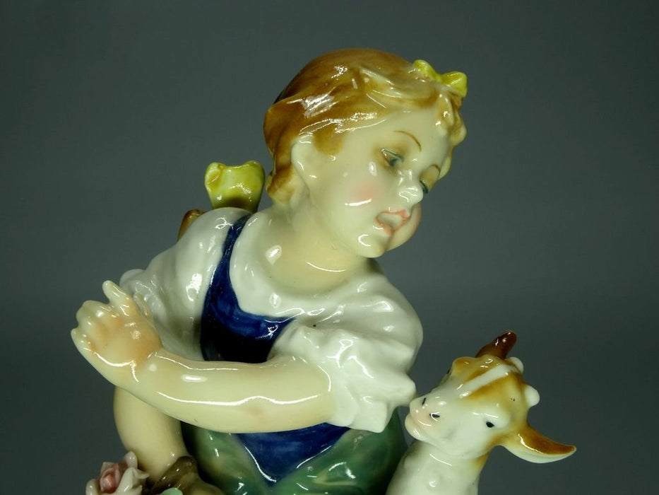 Antique Fun Time Porcelain Figurine Original KARL ENS Germany 20th Art Statue Dec #Rr129