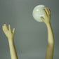 Antique Volleyball Player Porcelain Figurine Original Schaubach Kunst Germany 20th Art Statue Dec #Rr181