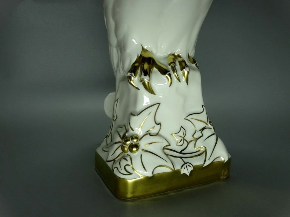 Antique White Owl Porcelain Figurine Original Hutschenreuther Germany 20th Art Statue Dec #Rr43