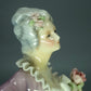 Antique Lady on Armchair Porcelain Figurine Original KARL ENS Germany 20th Art Statue Dec #Rr118