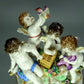 Antique Putti Angels Porcelain Figurine Original Volkstedt Germany 20th Art Statue Dec #Rr212
