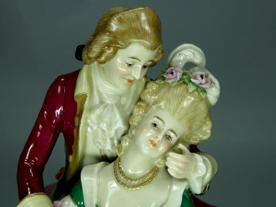 Antique Piano Teacher Porcelain Figurine Original Royal Vienna Austria 20th Art Statue Dec #Rr99