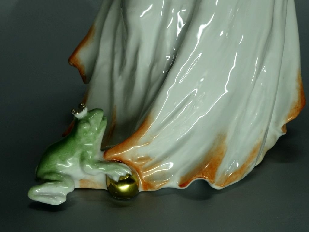 Vintage Princess & Frog Porcelain Figurine Original Rosenthal Germany 20th Art Statue Dec #Rr44