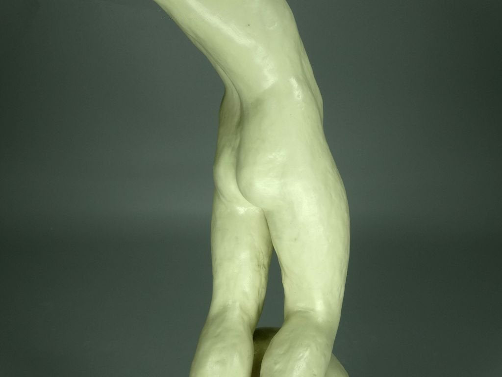 Vintage Nika Lady Porcelain Figurine Original Schaubach Kunst Germany 20th Art Statue Dec #Rr126