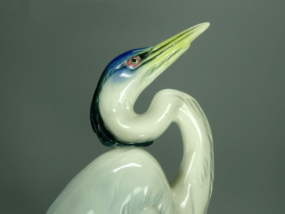 Antique Gray Herons Porcelain Figurine Original KARL ENS Germany 20th Art Statue Dec #Rr81